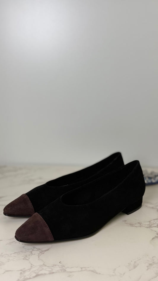 LP SUEDE POINTED TOE FLATS