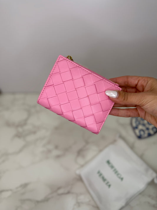 Pink bifold wallet