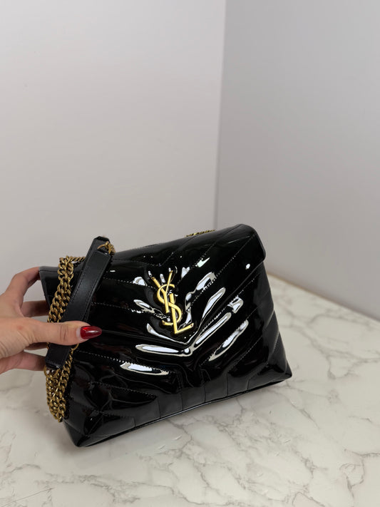 Patent ysl lou Lou shoulder