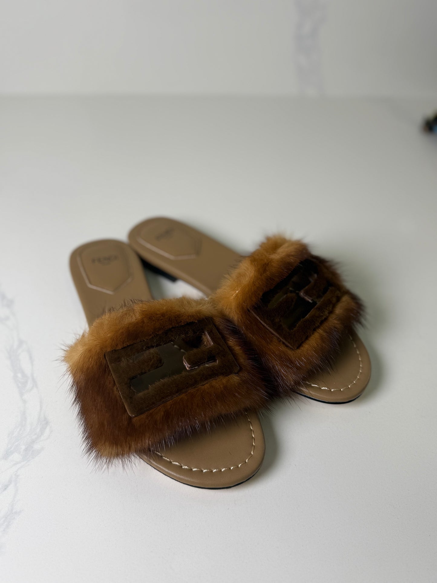 Fur Fendi sandals