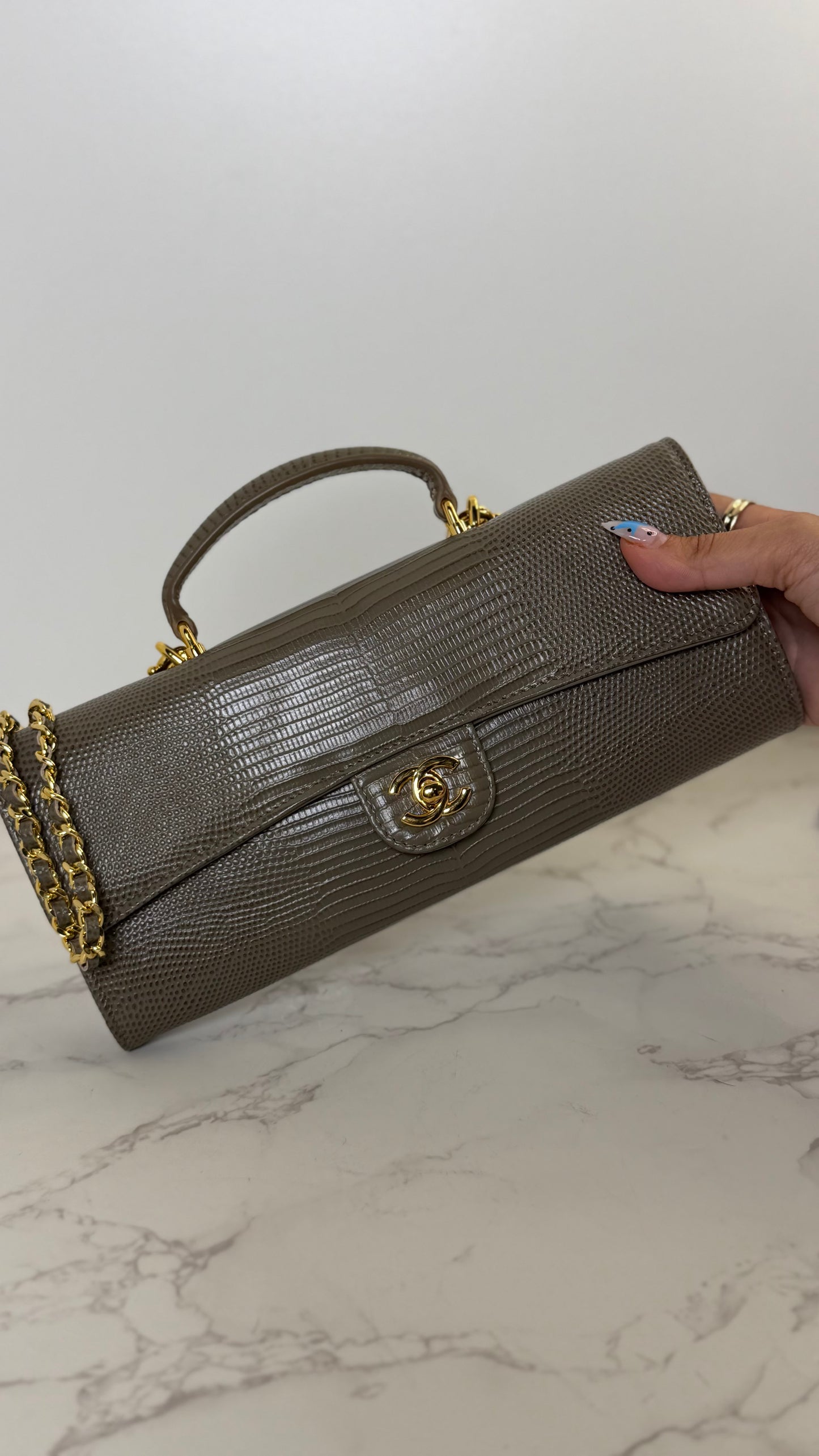 CC Top Handle Clutch Exotic