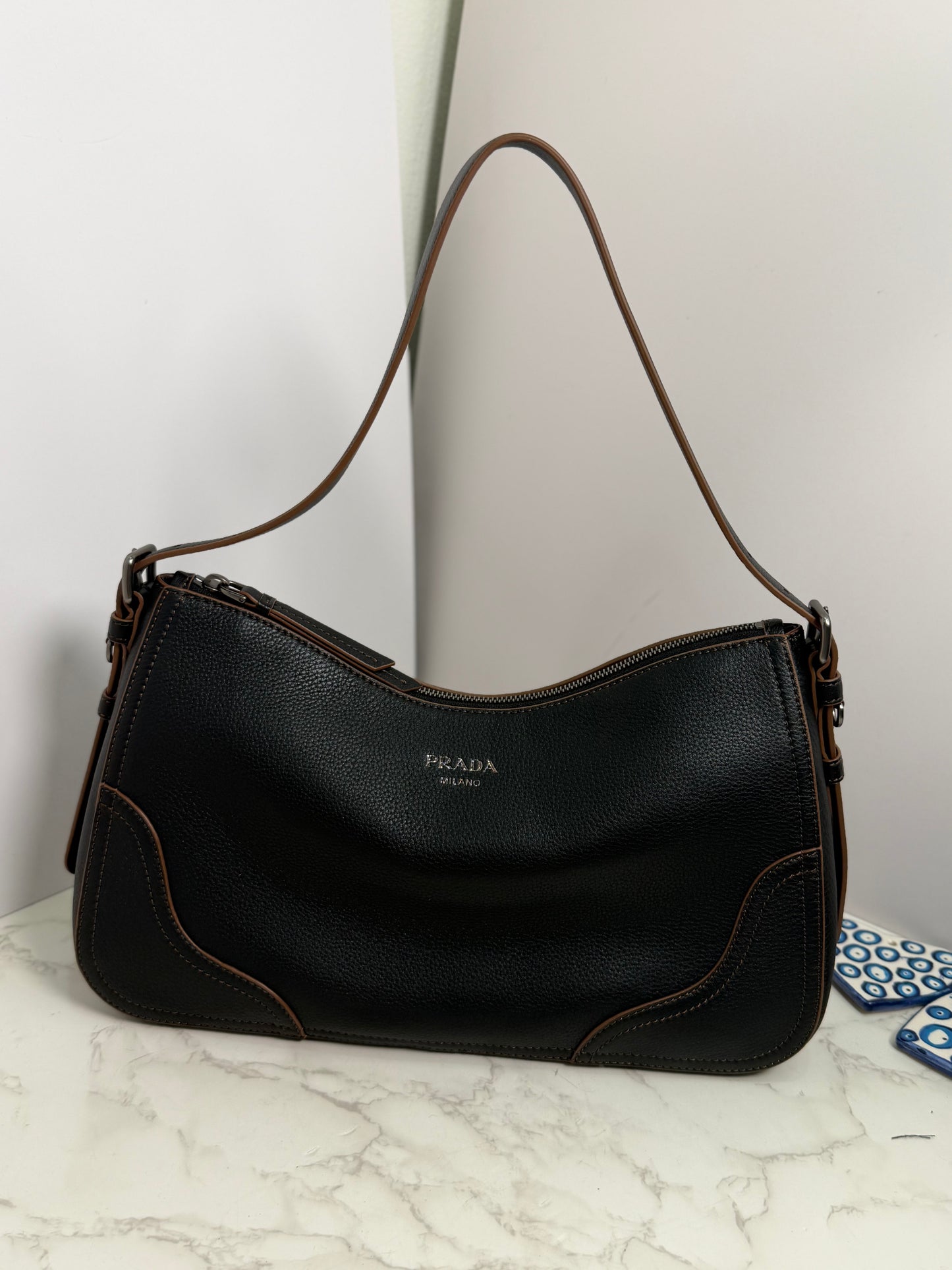 Prada leather shoulder