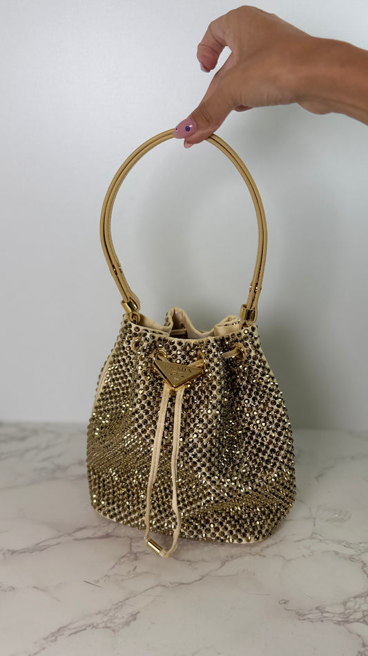 PRADA Rhinestone Bucket