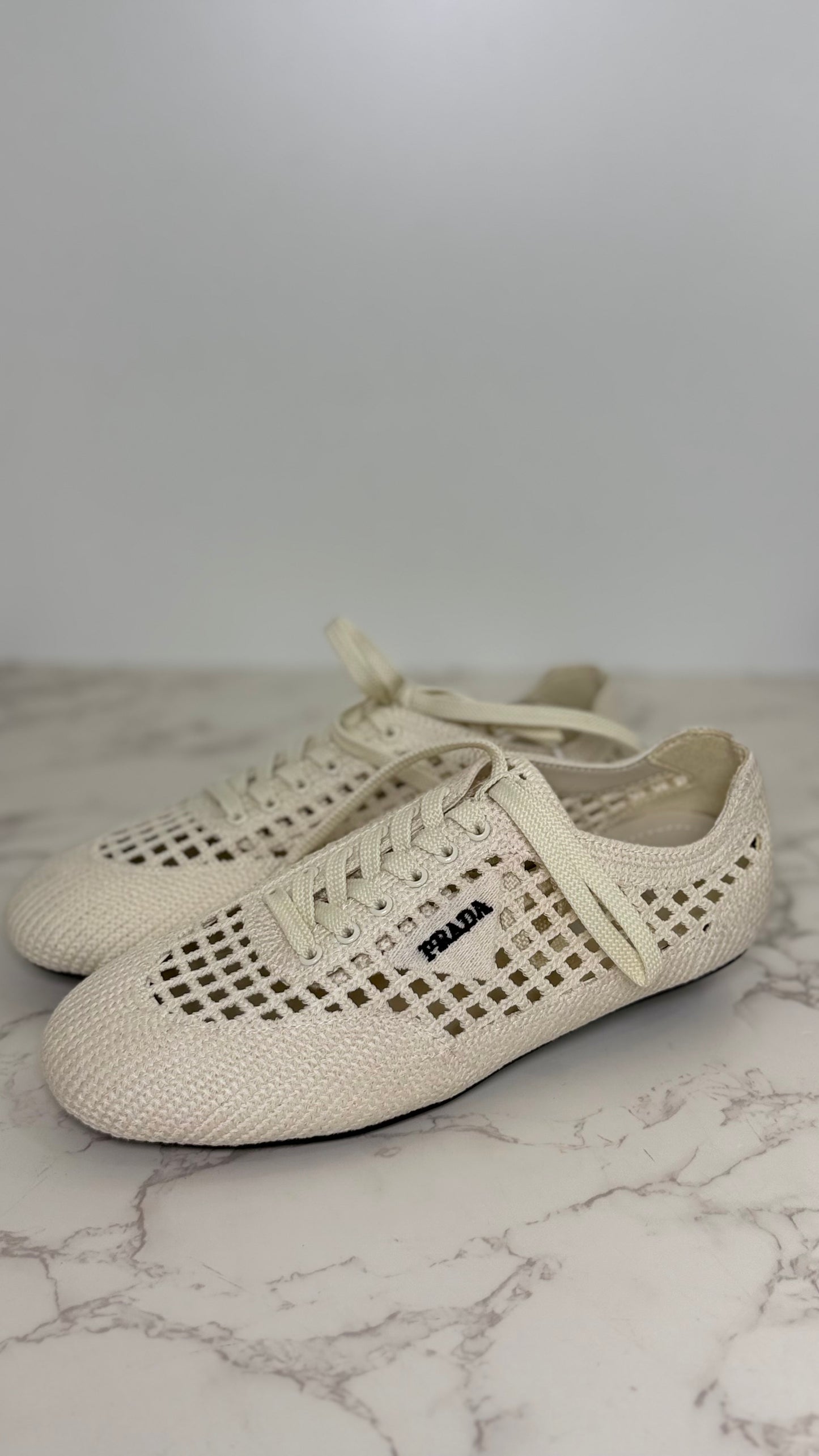 Prada Raffia Sneaker