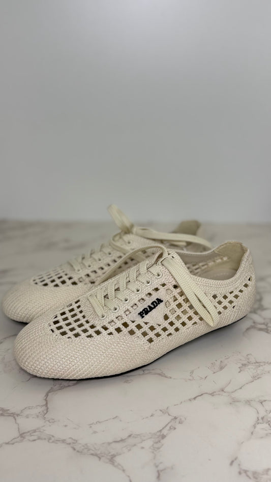 Prada Raffia Sneaker