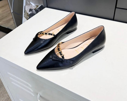 POINTED TOE BALLET FLATS