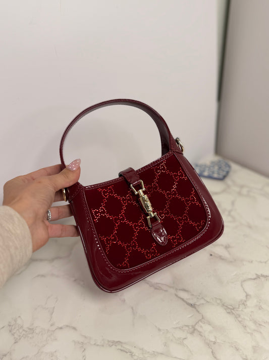Gg mini embellished velvet Jackie