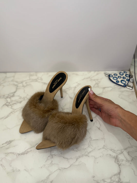 Fur ysl heels