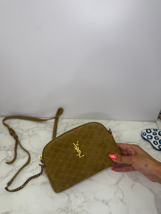 Suede mini crossbody