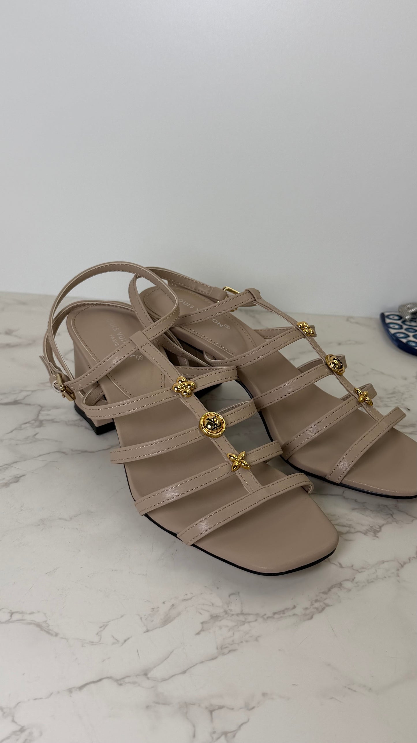 LV Block Heel Sandal