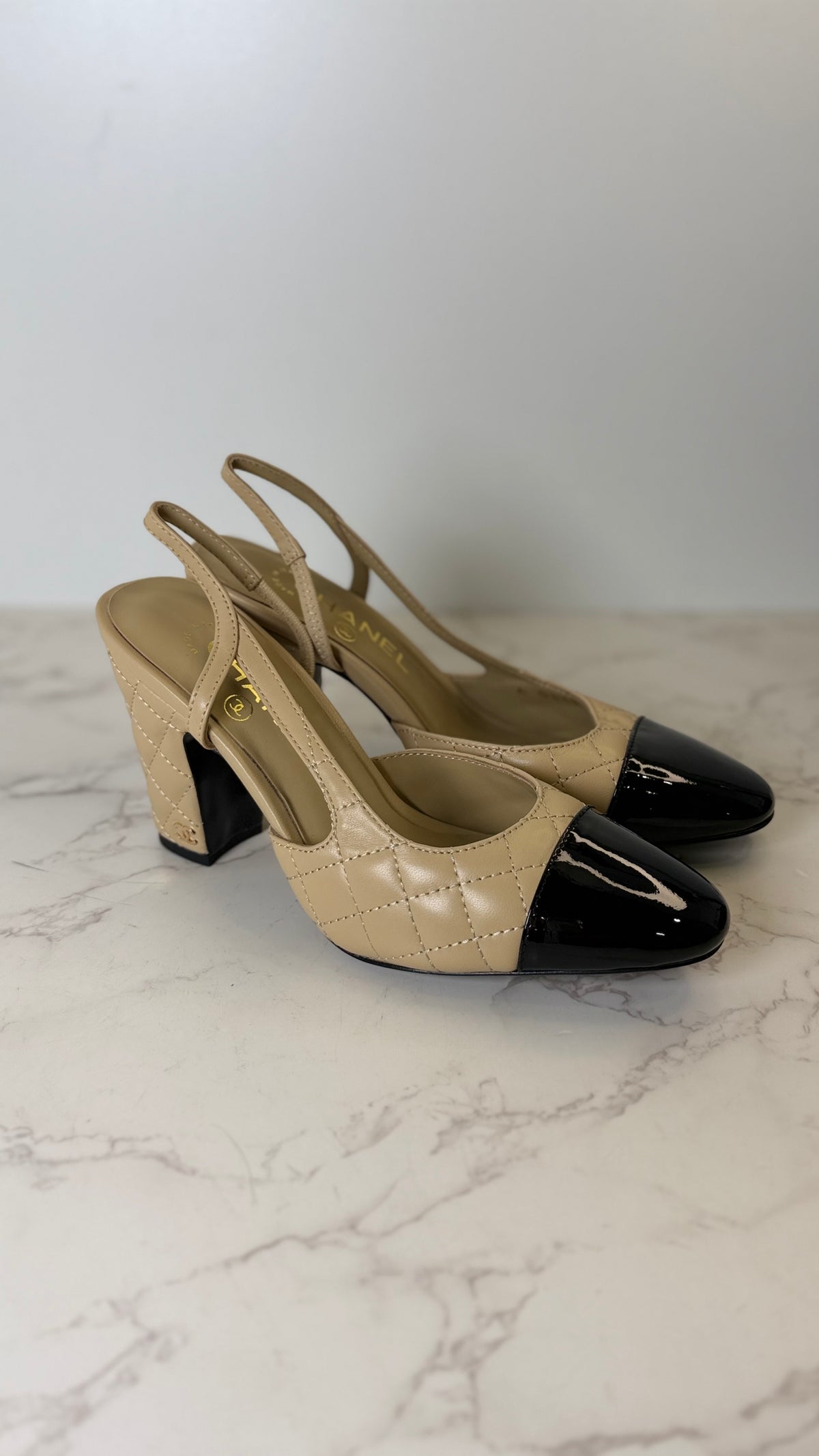 CC denim slingback heel (Copy)