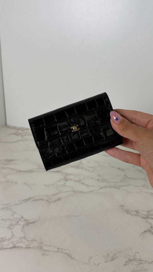 CC Croc Wallet Fold
