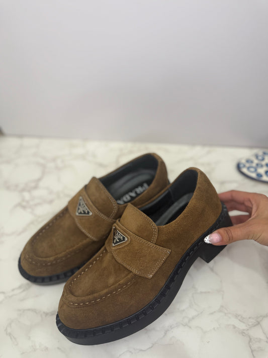 Suede loafers