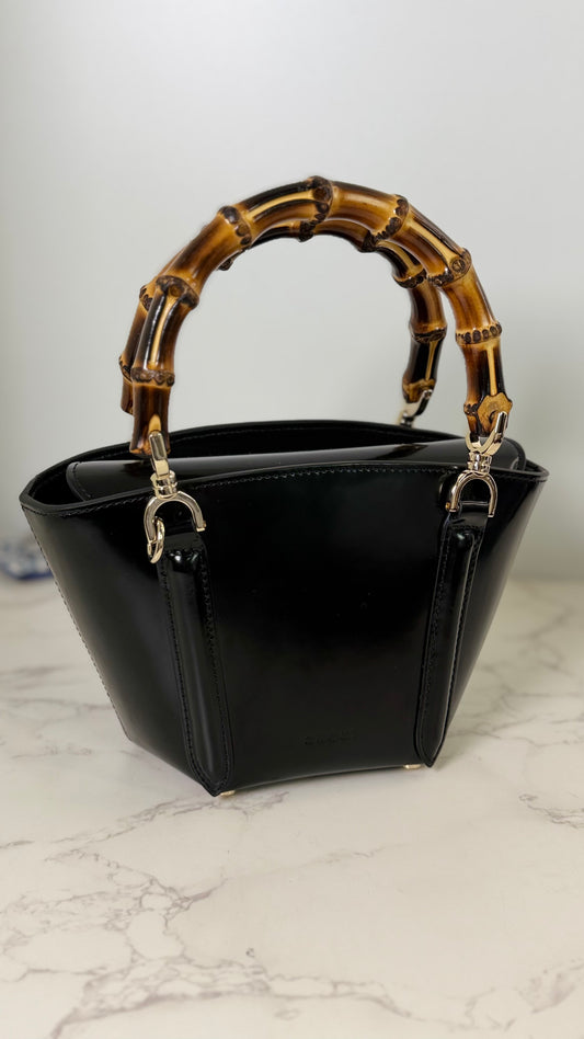 GG Bamboo Handle basket