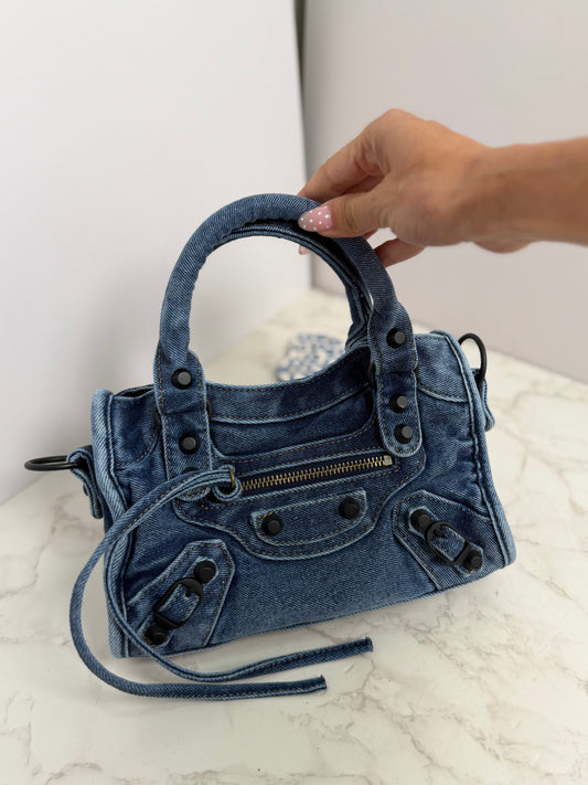 Denim city bag