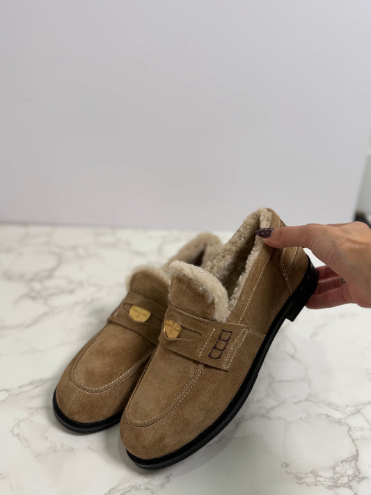 Mm suede penny loafer