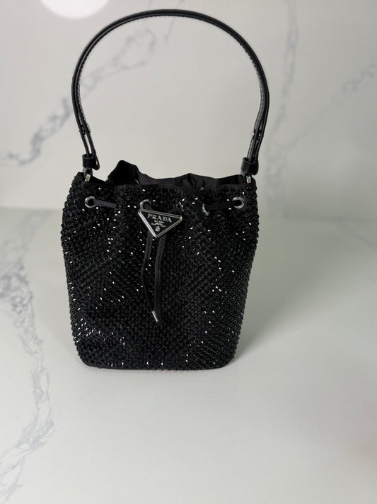 Sequin Prada bucket bag