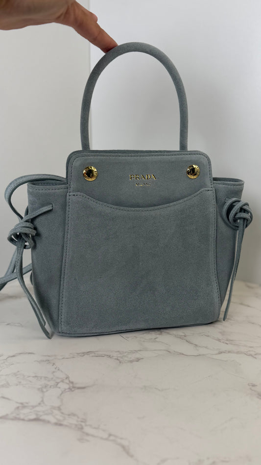 Prada Suede Handle Crossbody