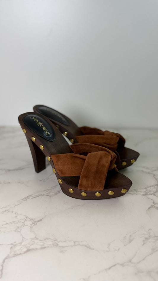 YSL wood heel