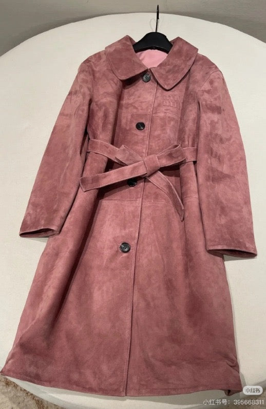 Suede coat