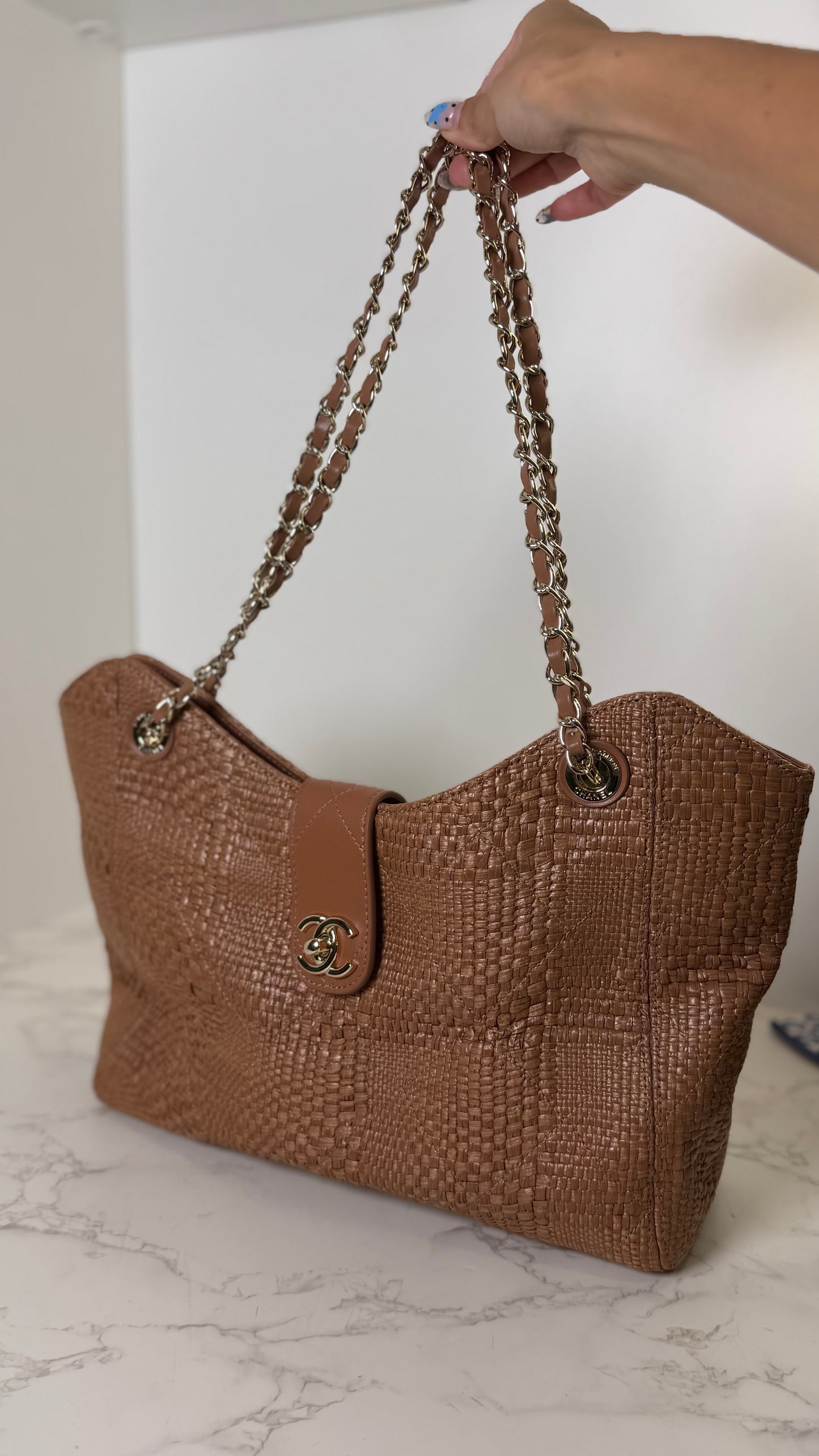 CC Raffia tote