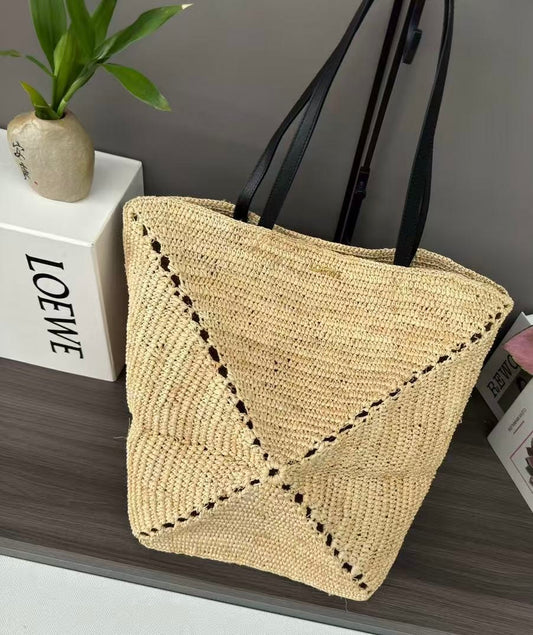 Raffia foldable Loewe tote