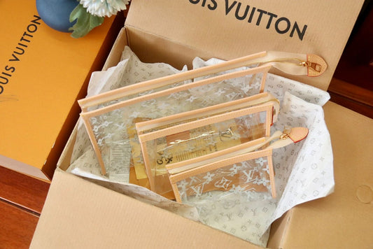 Clear cosmetic bags