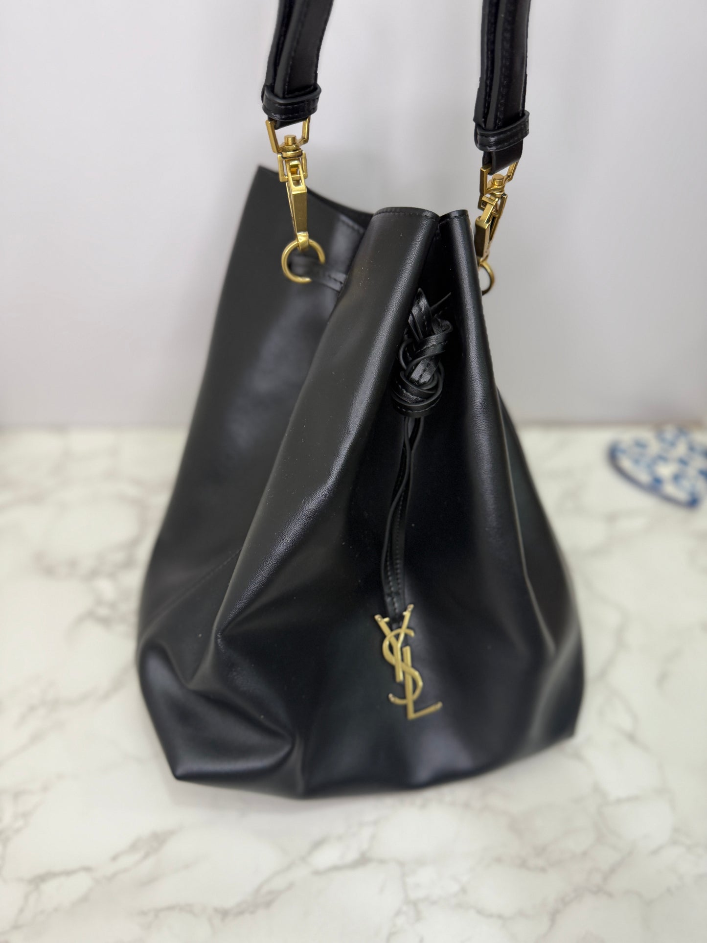 Soft leather bucket