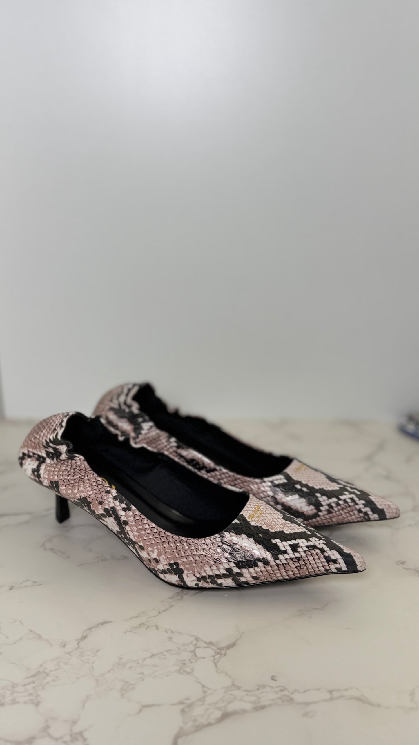 Prada Snake kitten heel