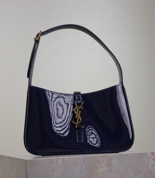 Patent mini shoulder bag