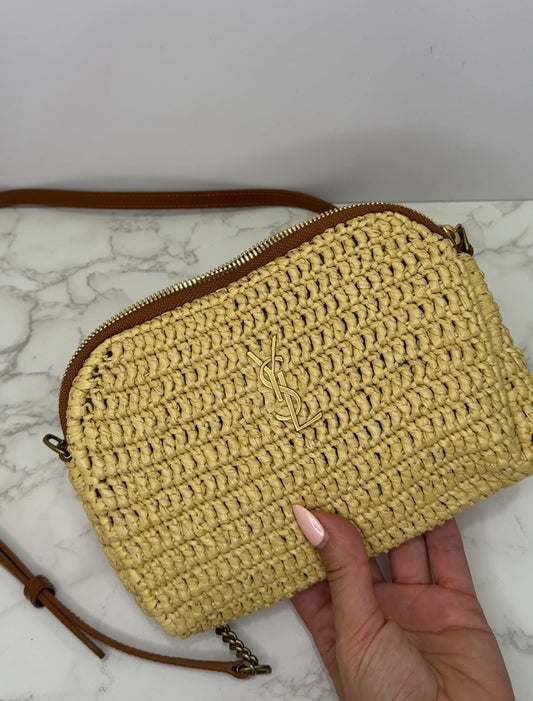 Raffia crossbody