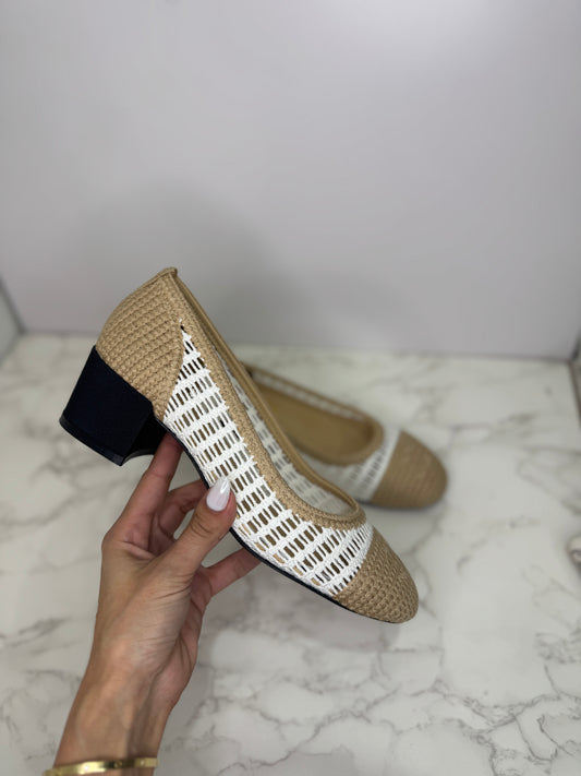 Crochet block heel
