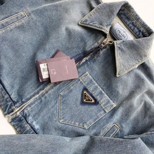 DENIM CROP JACKET