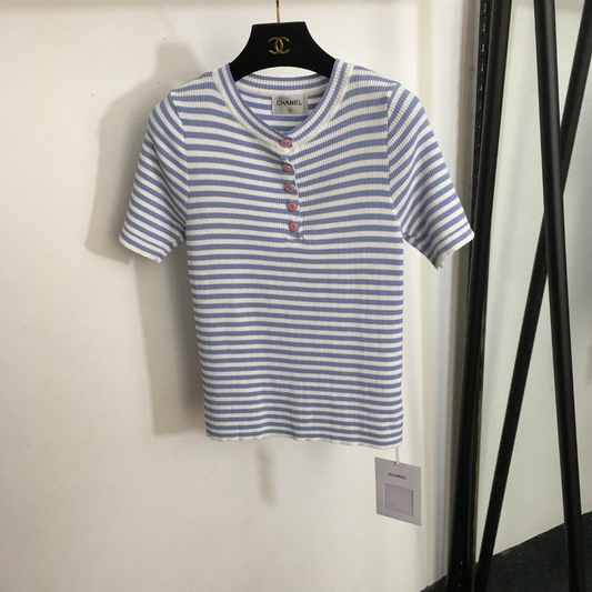 STRIPED CC SHORT SLEEVE