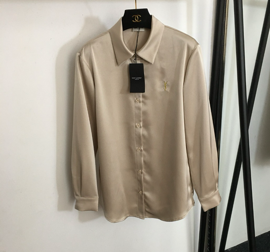 Sl silk button down